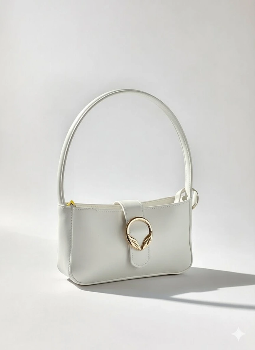 white small handbag