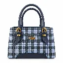 Luxury Blue Plaid Dior Tote.webp